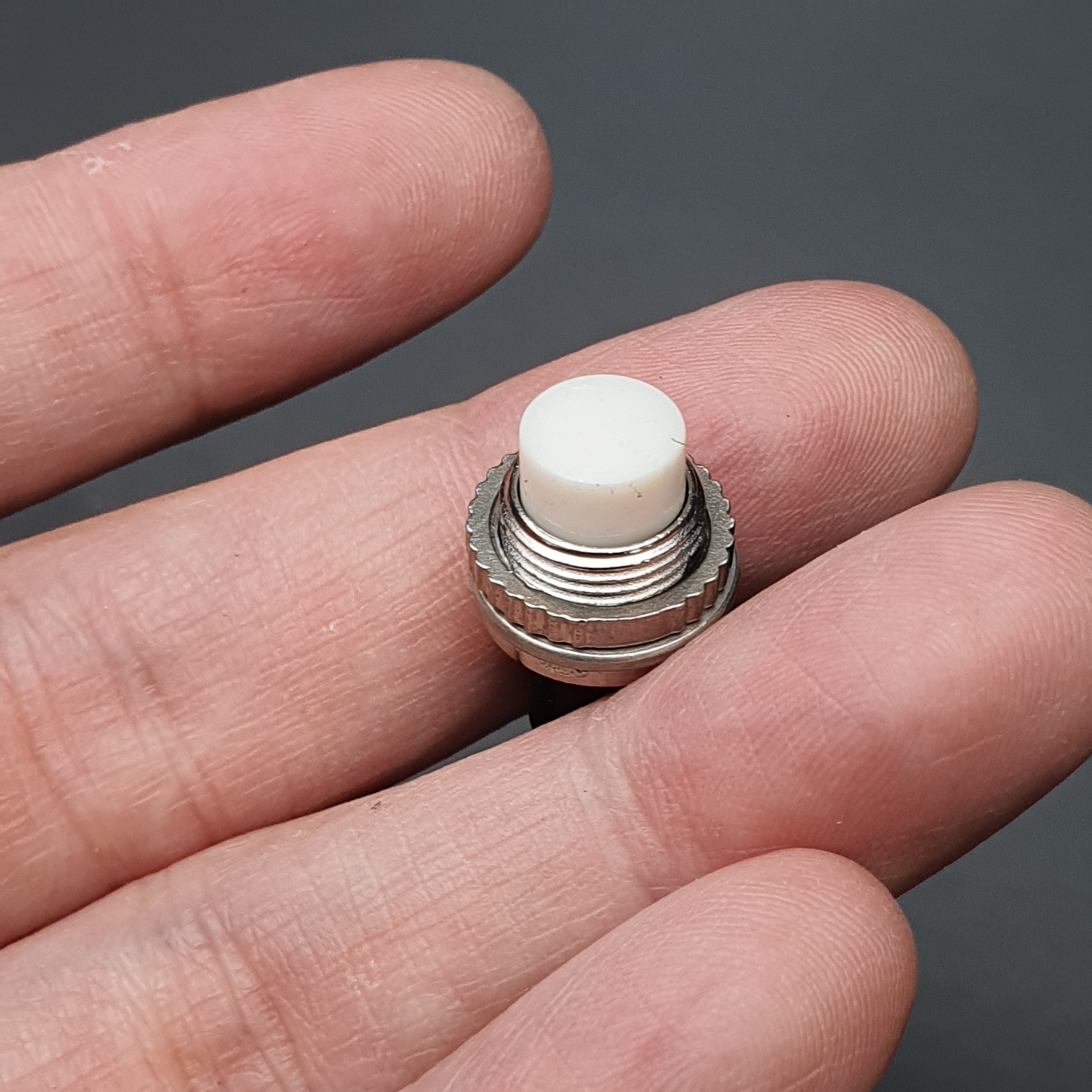 สวิตช์ กดติด/ปล่อยดับ DS-314 10mm (สีขาว) 1 ชิ้น