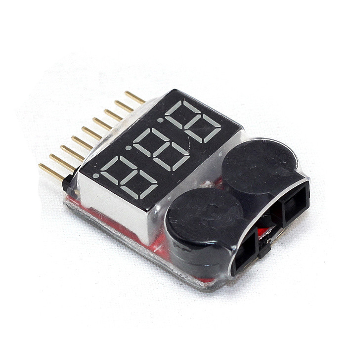 Lithium (Lipo) Battery Monitor + Buzzer Alarm วัดไฟ เตือนแบต