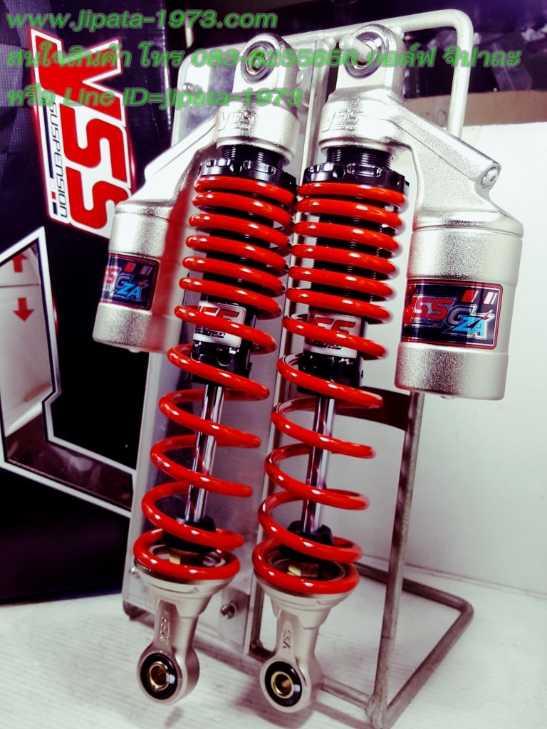 (Wave 125 i) โช้คอัพหลังคู่ YSS รุ่น G-ZA สำหรับ Honda Wave 125 i และ Wave 125 S สี ดำ-แดง