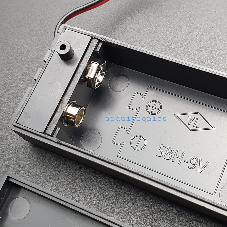 Battery Box รางถ่าน 9V แบบมีฝาปิด และมีสวิทช์เปิดปิด