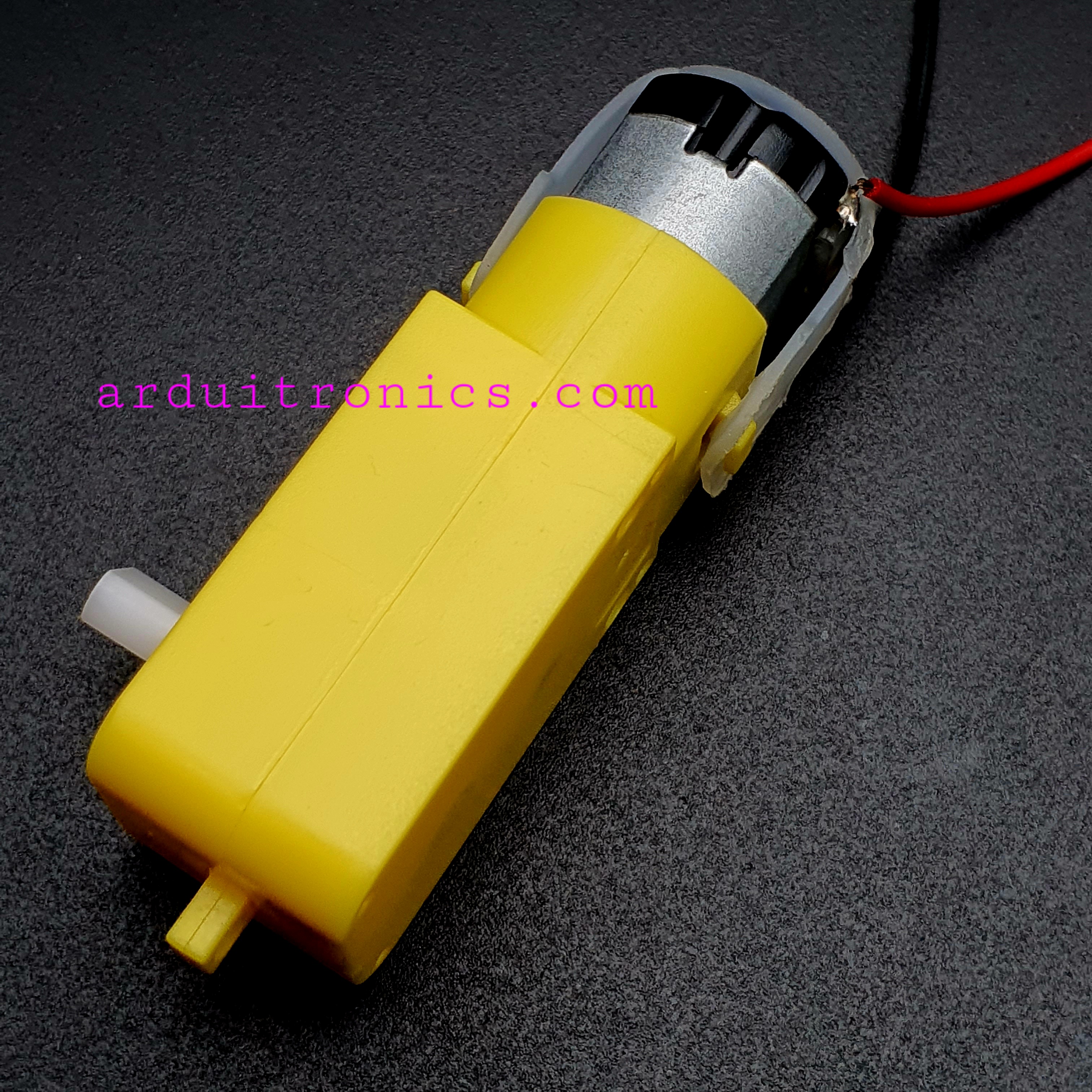 Gear Motor มอเตอร์แกนเดี่ยว (อัตราทด 1:48) พร้อมสายไฟ