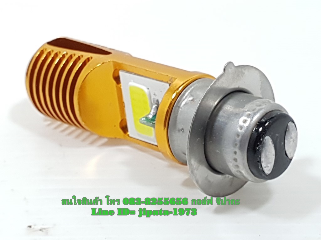 (wave) หลอดไฟหน้า LED แป้นเล็ก (T19/M5) ระบบ AC ไม่ต้องต่อไฟแบต
