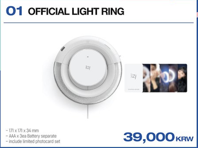 ITZY -ITZY OFFICIAL LIGHT RING POP-UP STORE - Official Light Ring