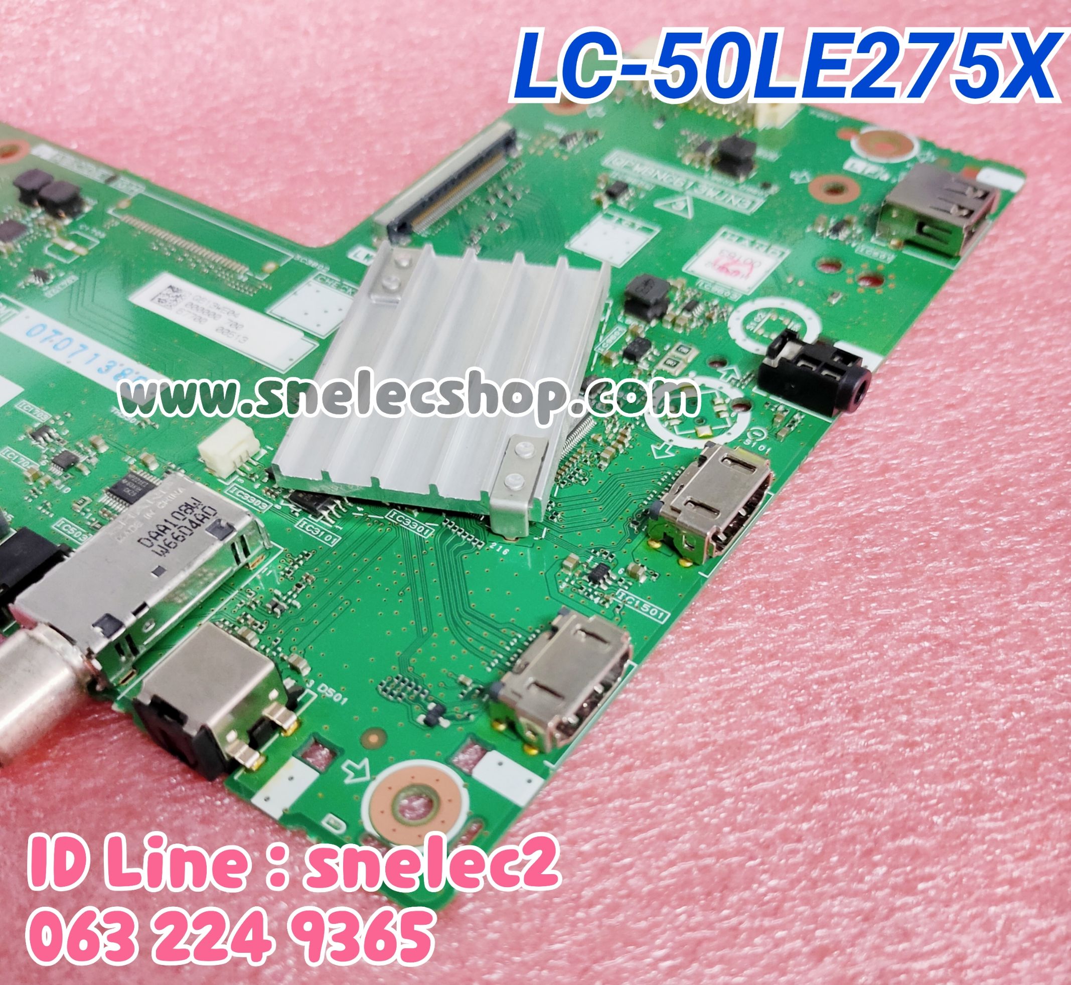 เมนบอร์ด ชาร์ป LC-50LE275X มือสอง สภาพดีมาก เทสแล้วพร้อมใช้งานคะ