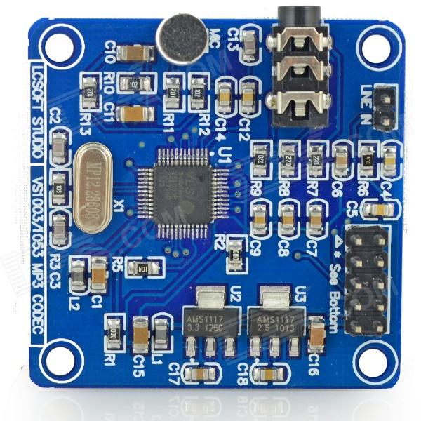 โมดูลเล่นเพลง MP3 / WMA / WAV / MIDI Player Module (VS1003) MP3 Module for Arduino