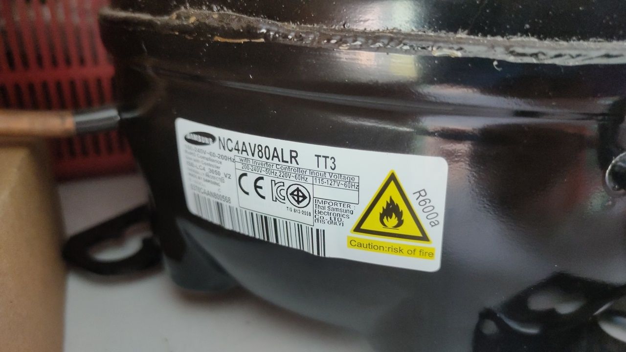 คอมเพรสเซอร์ ตู้เย็นซัมซุง NC4AV80ALR TT3 ระบบอินเวอร์เตอร์ น้ำยา R600a (ไม่มีกล่อง)