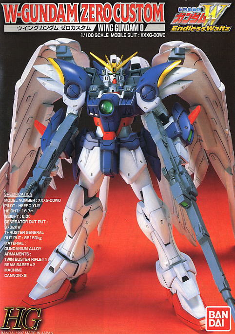 HG 1/100 XXXG-00W0 Wing Gundam Zero Custom