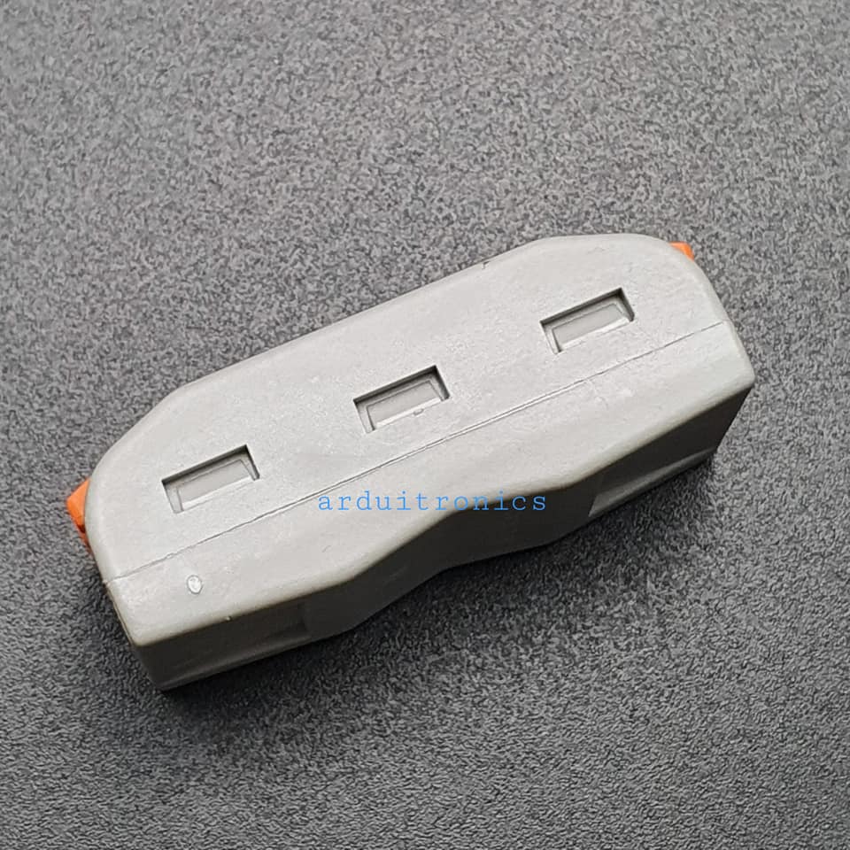 Terminal ต่อสายไฟแบบเร็ว 6 ช่อง (3 in - 3 out) Wire Connector Quick Terminal 0.08-4mm Square Slitter SPL-3