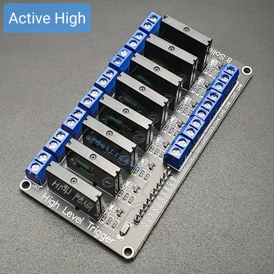 8 Channel 5V 2A Solid State Relay (SSR) High Level Trigger