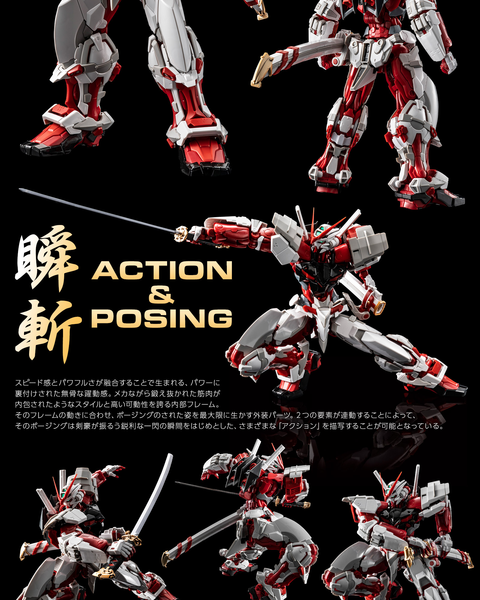 Hi-Resolution Model : 1/100 Gundam Astray Red Frame
