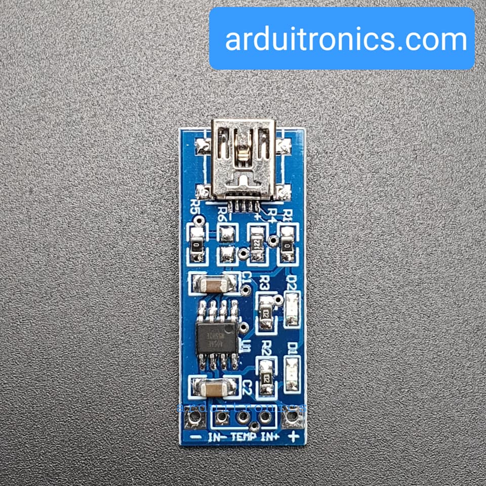 Li-ion Battery Charger Module Board mini 5v USB 1A li-ion Battery charger TP4056 18650 หัว mini usb