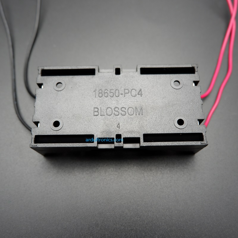 Battery Box รางถ่าน 18650 จำนวน 2 ก้อน แบบแยกอิสระ จ่ายไฟได้ 3.7V หรือ 7.4V