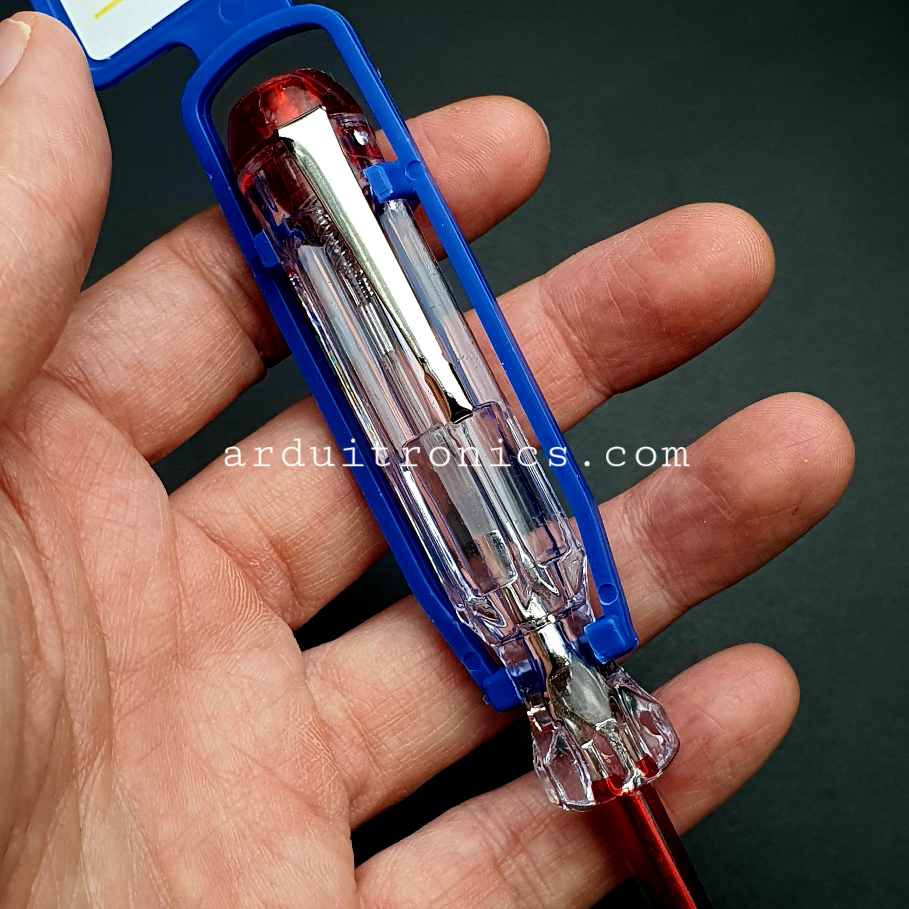 ไขควงวัดไฟปากแบน 3X52mm (AC 100V- 500V)