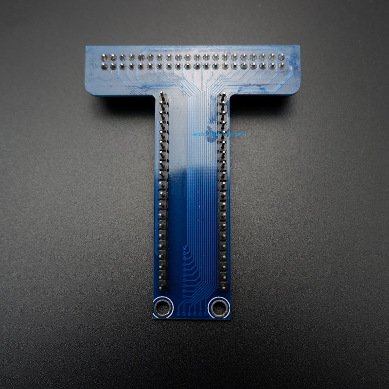 T Cobbler (GPIO Expansion) for Raspberry Pi with Free Cable (Blue PCB)