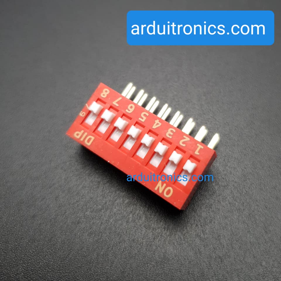 DIP Switch DA-08-V (ขาตั้ง Vertical)