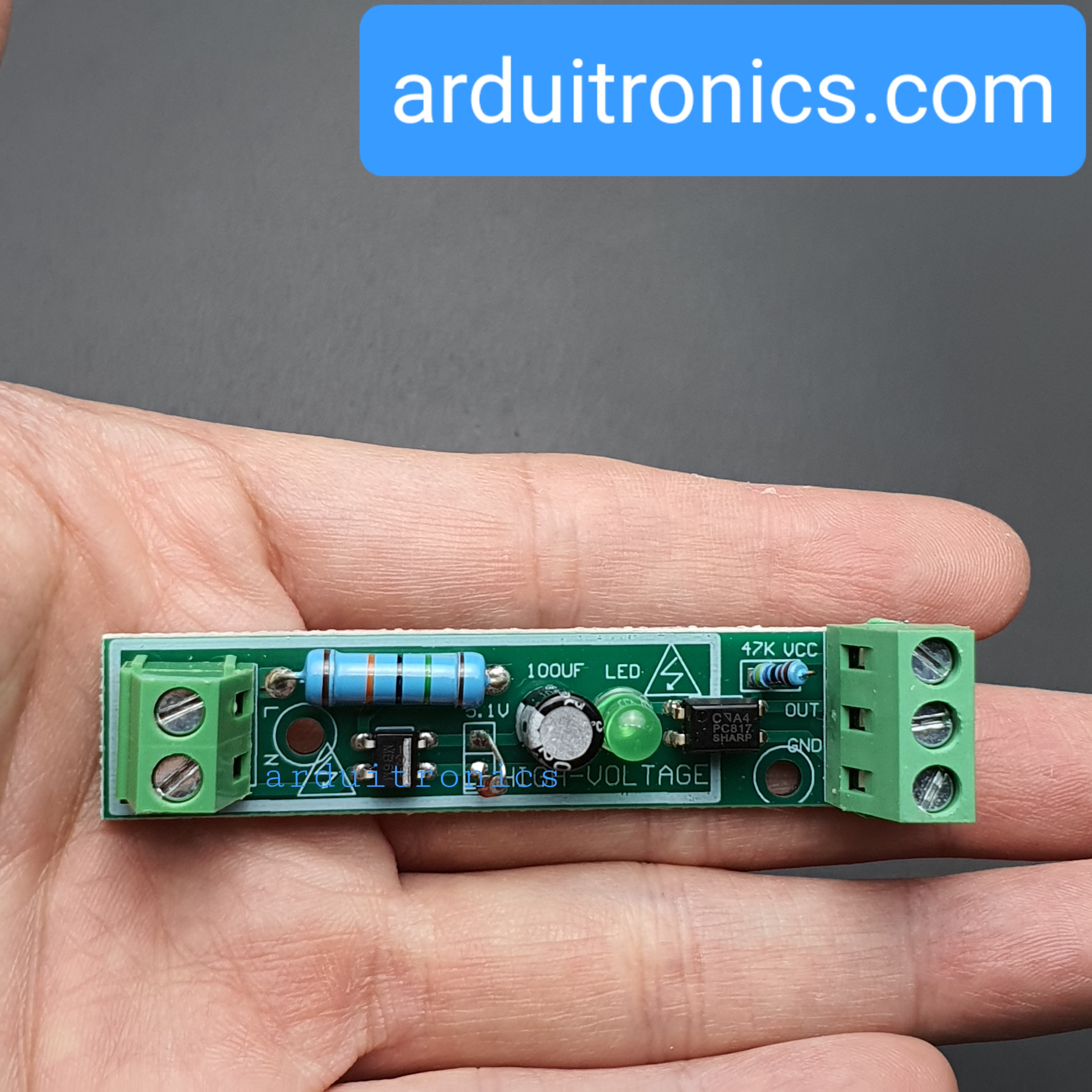 1 Channel โมดูลตรวจสอบไฟ AC 220V AC Optocoupler Module 220V Optocoupler Isolation Detection 220V