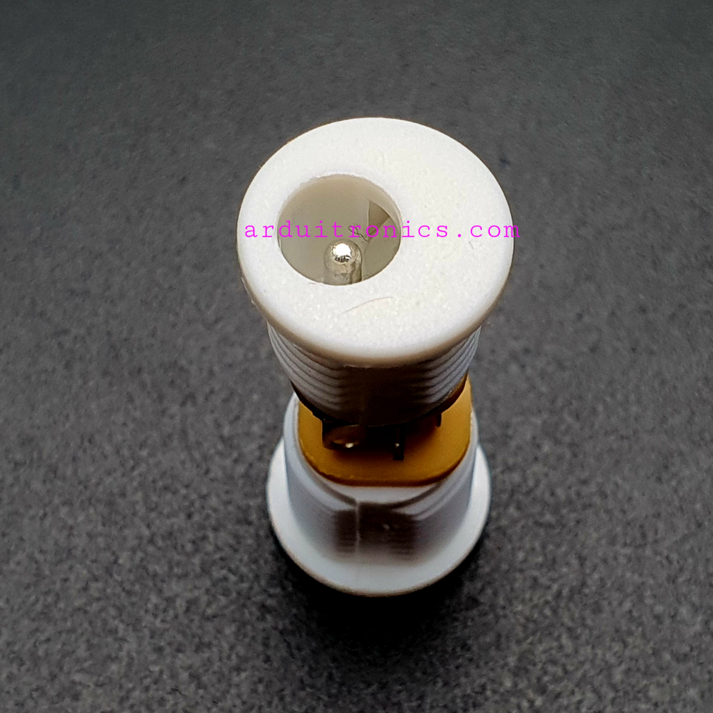 DC-022 Power Outlet DC Block 5.5 x 2.1mm Power Female Socket สีขาว 3 ขา