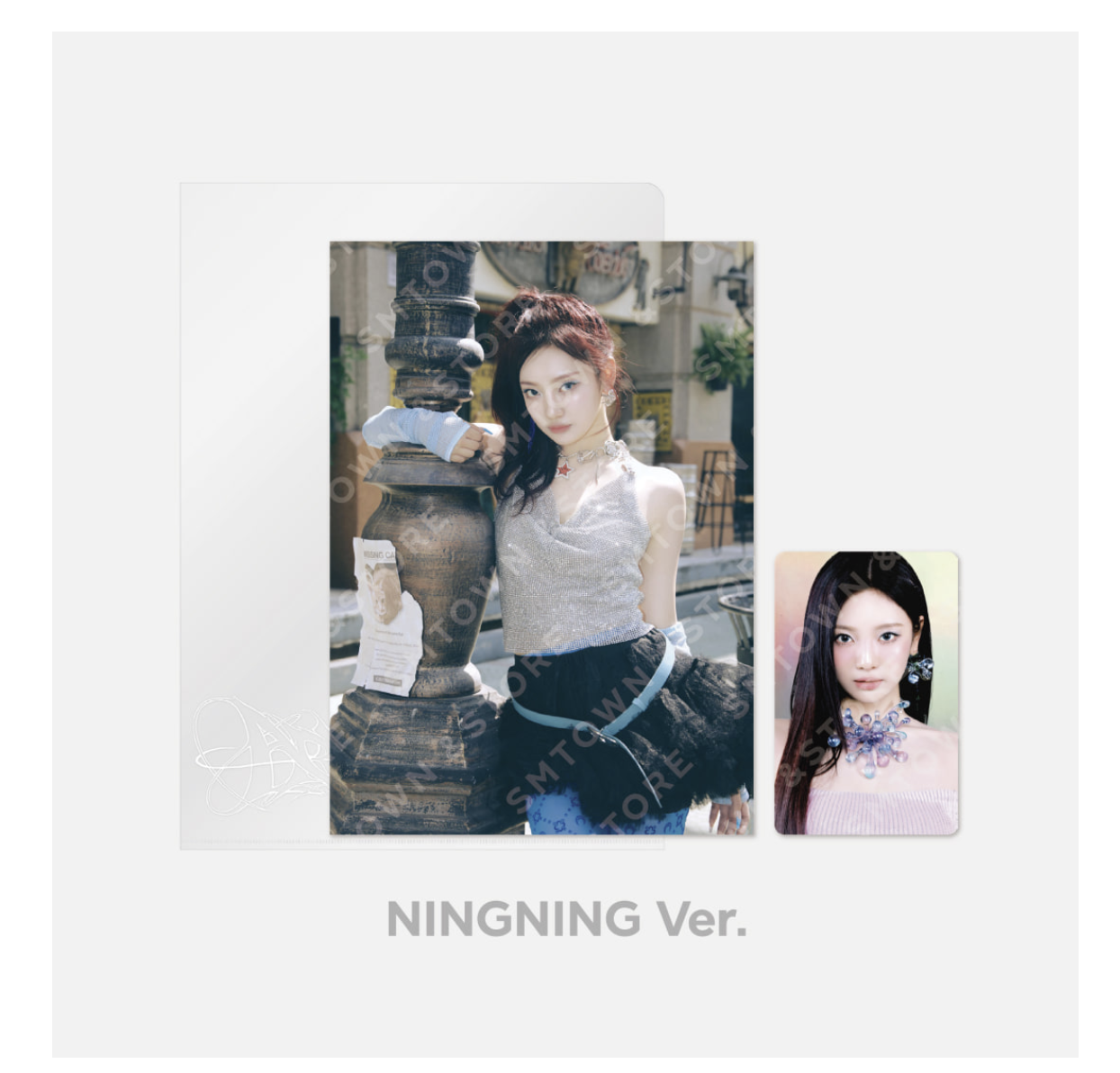aespa - aespa WEEK – Armageddon : The Mystery Circle MD - Postcard + Hologram Photocard set แบบ ningning