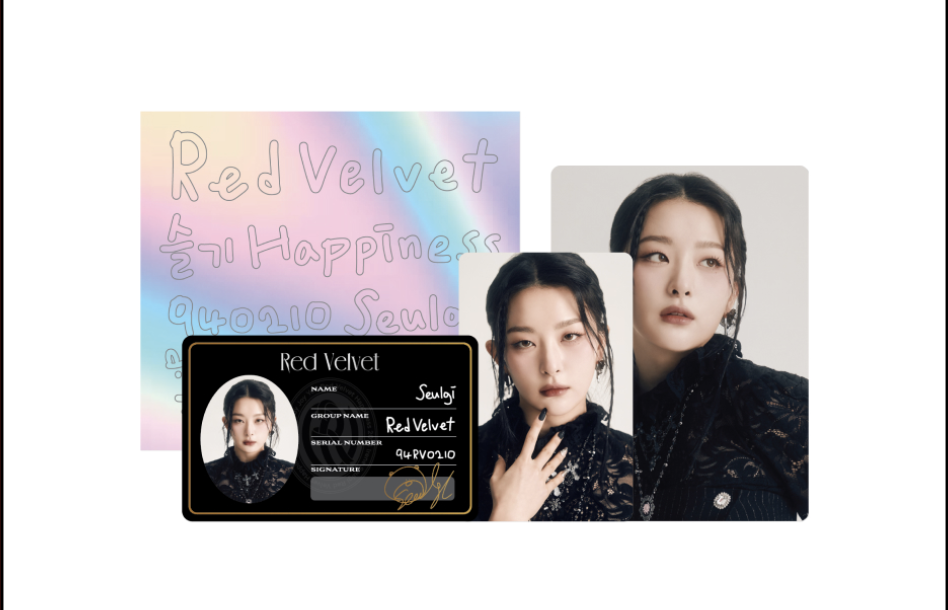 Red Velvet -2023 Red Velvet 4th Concert : R to V - ของสะสม ID CARD + DECO STICKER SET ของ Seulgi