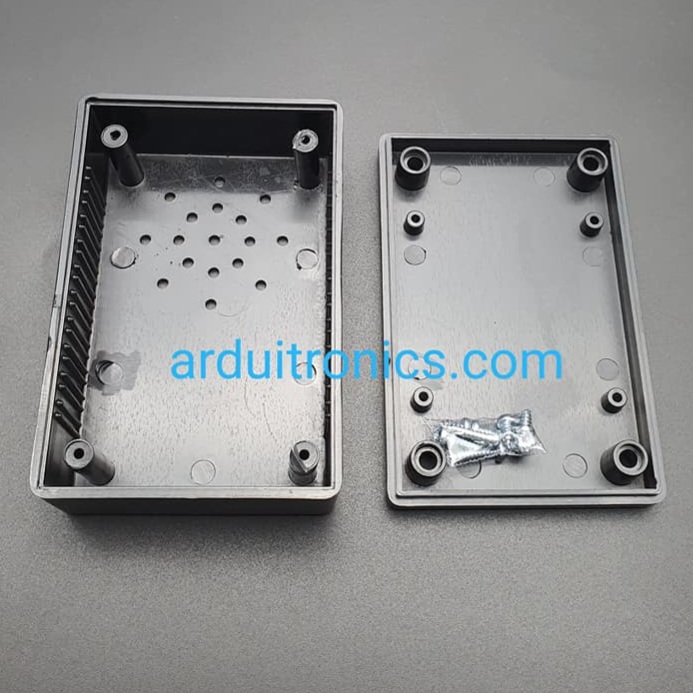 กล่องพลาสติกอเนกประสงค์ สีดำ ขนาด 70 x 105 x 39mm