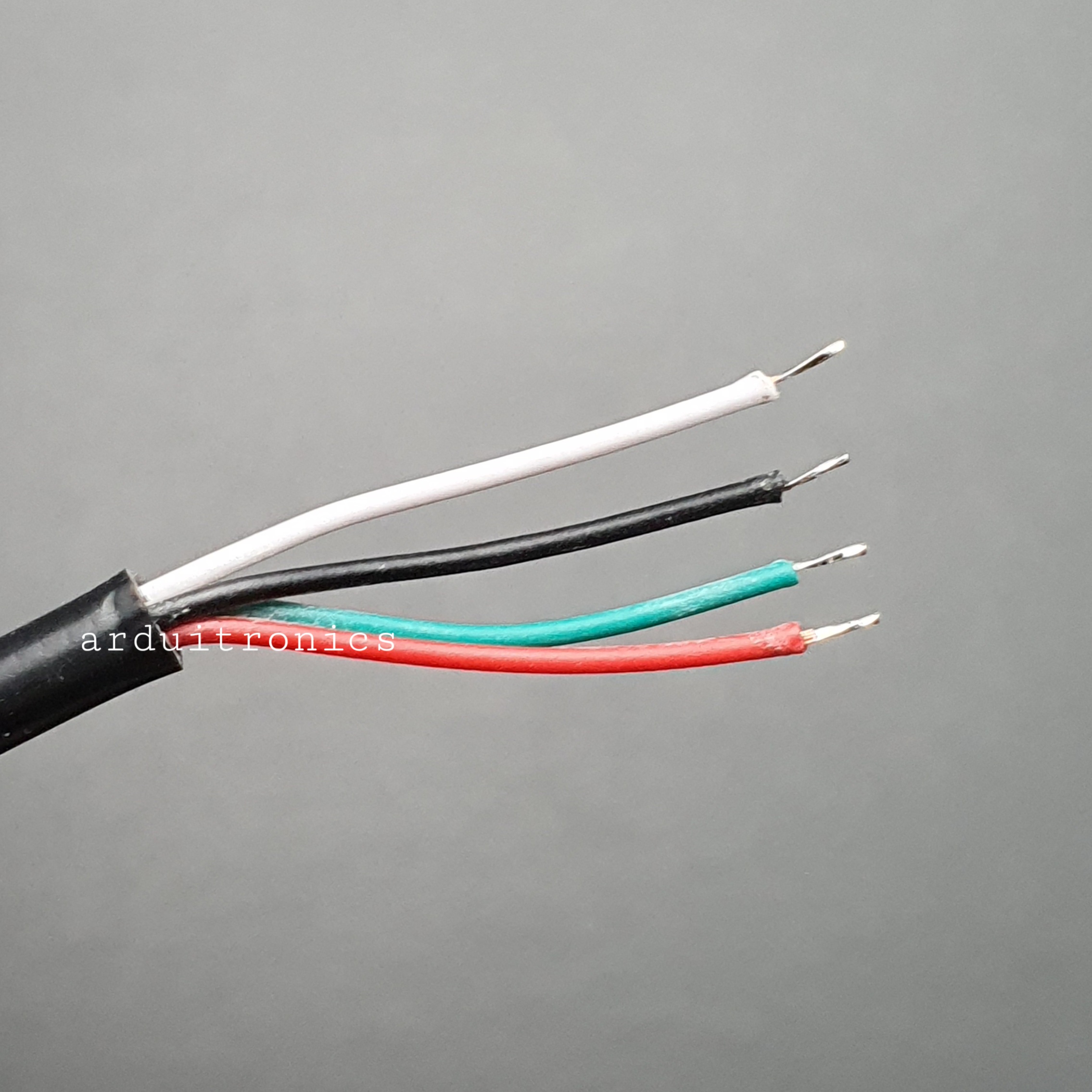 DIY Cable USB Type-C Data Cable Male Head with 4 Wires 28 AWG สายไฟ Type-C สายไฟดาต้าเคเบิ้ล หัวตัวผู้ ปลายสายเปลือย สายไฟ 4 เส้น