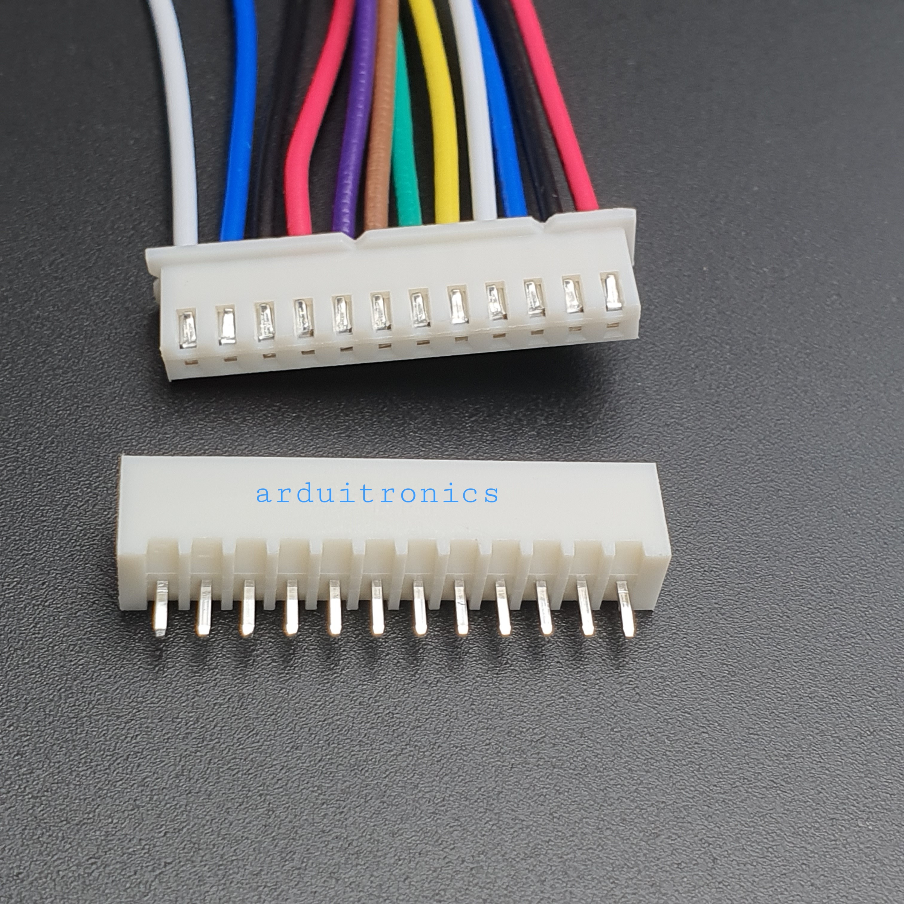 สาย XH2.54 Male Head 12P with Wire + Straight Pin Terminal