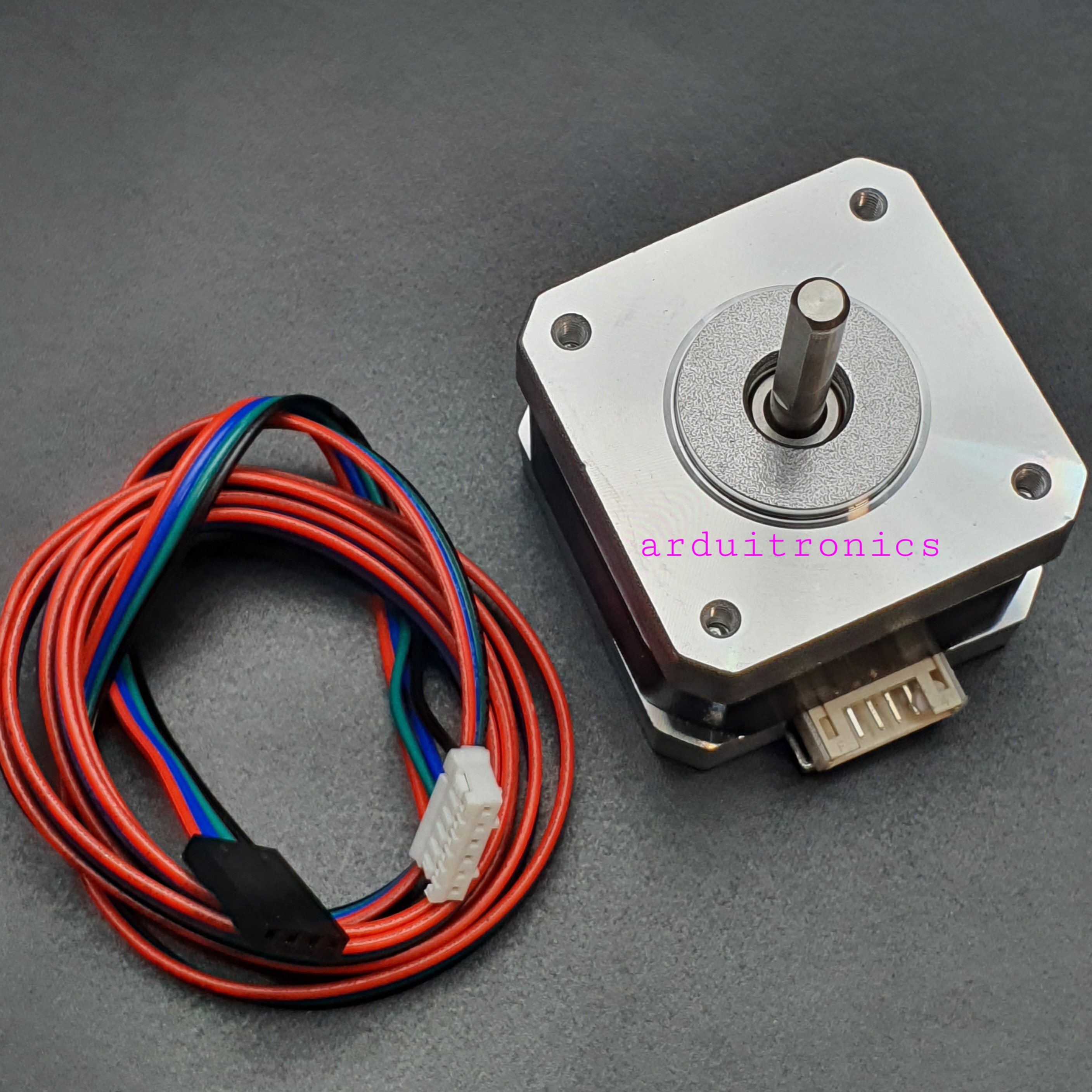 Stepping Motor แรงบิด 0.28 N.m - 0.84A (42HB34F08AB) Size 42 x 42 x 34 mm
