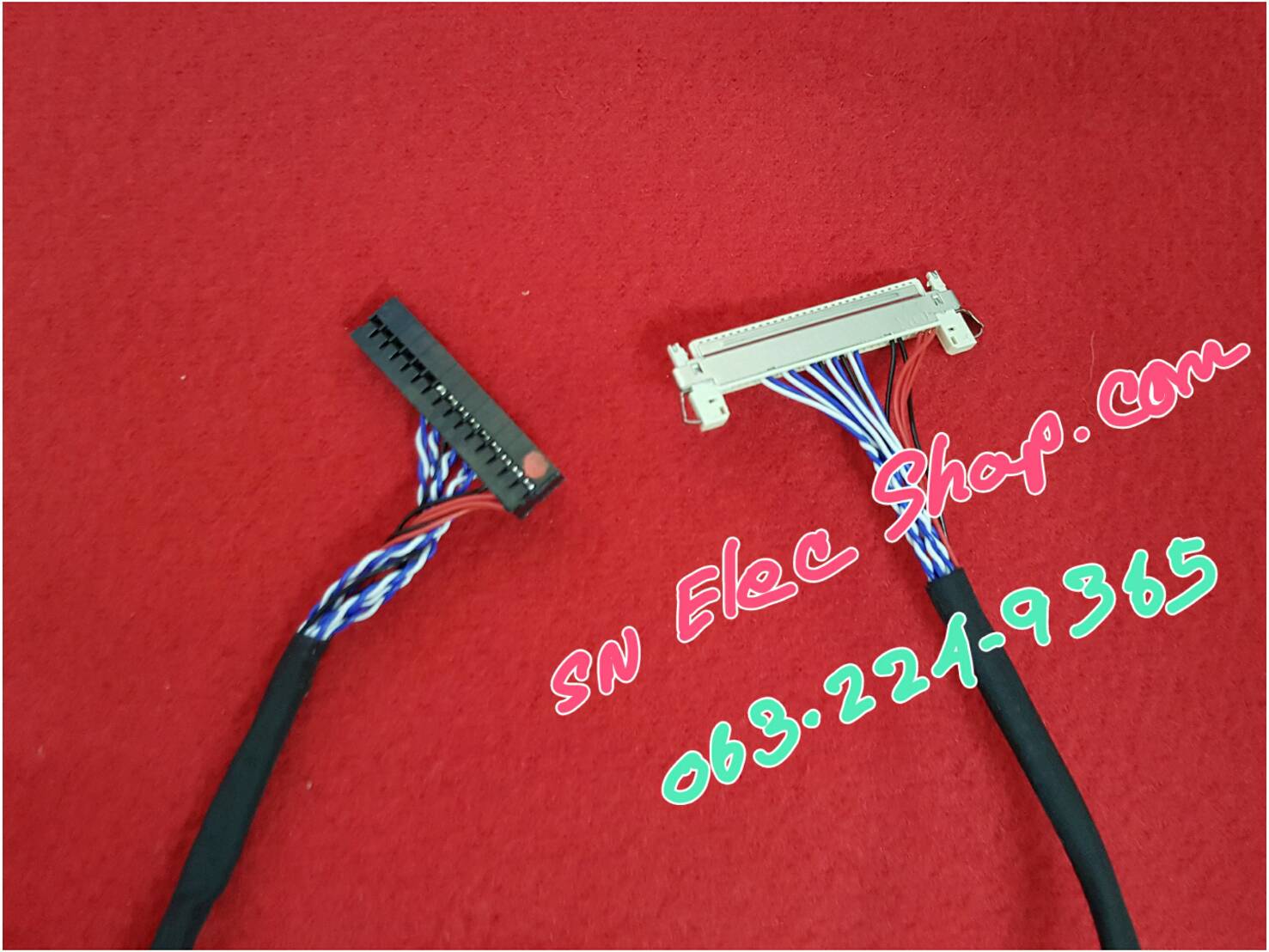 สายแพบอร์ด LCD,LED Universal : แบบที่ 1 HD 30P L (ไฟซ้าย) ยาว 40ซม.