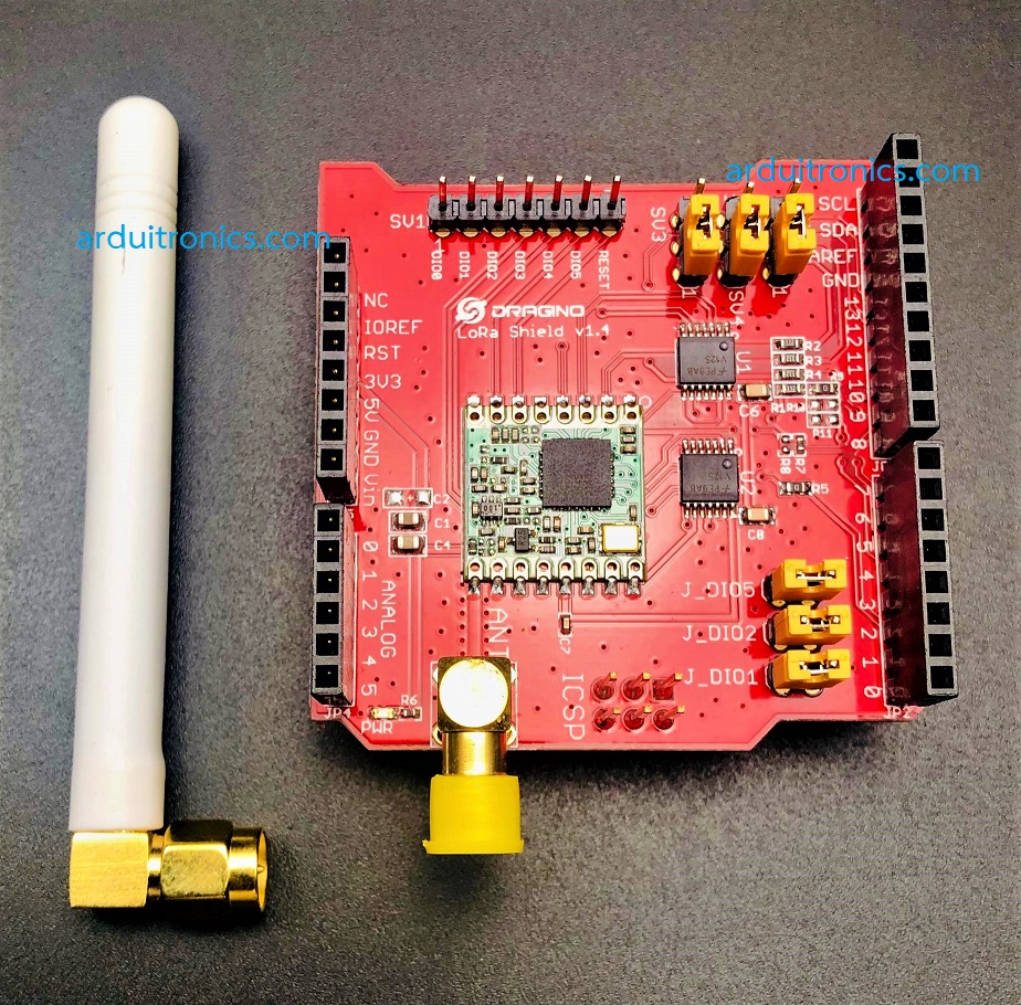LoRa Shield 433MHz for Arduino Module Lora Shield(แถมเสาอากาศ)