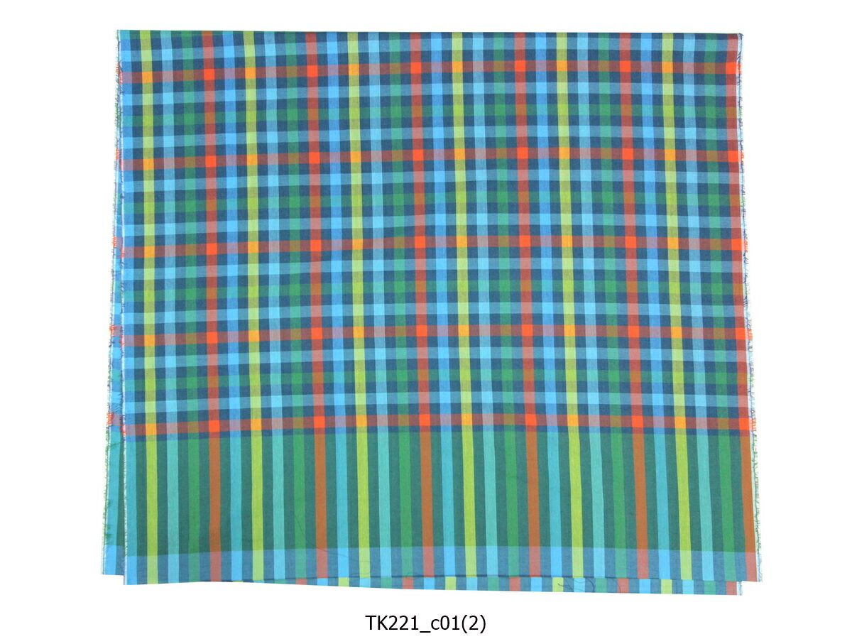 [2ม.] ผ้าขาวม้า TK221 เขียว