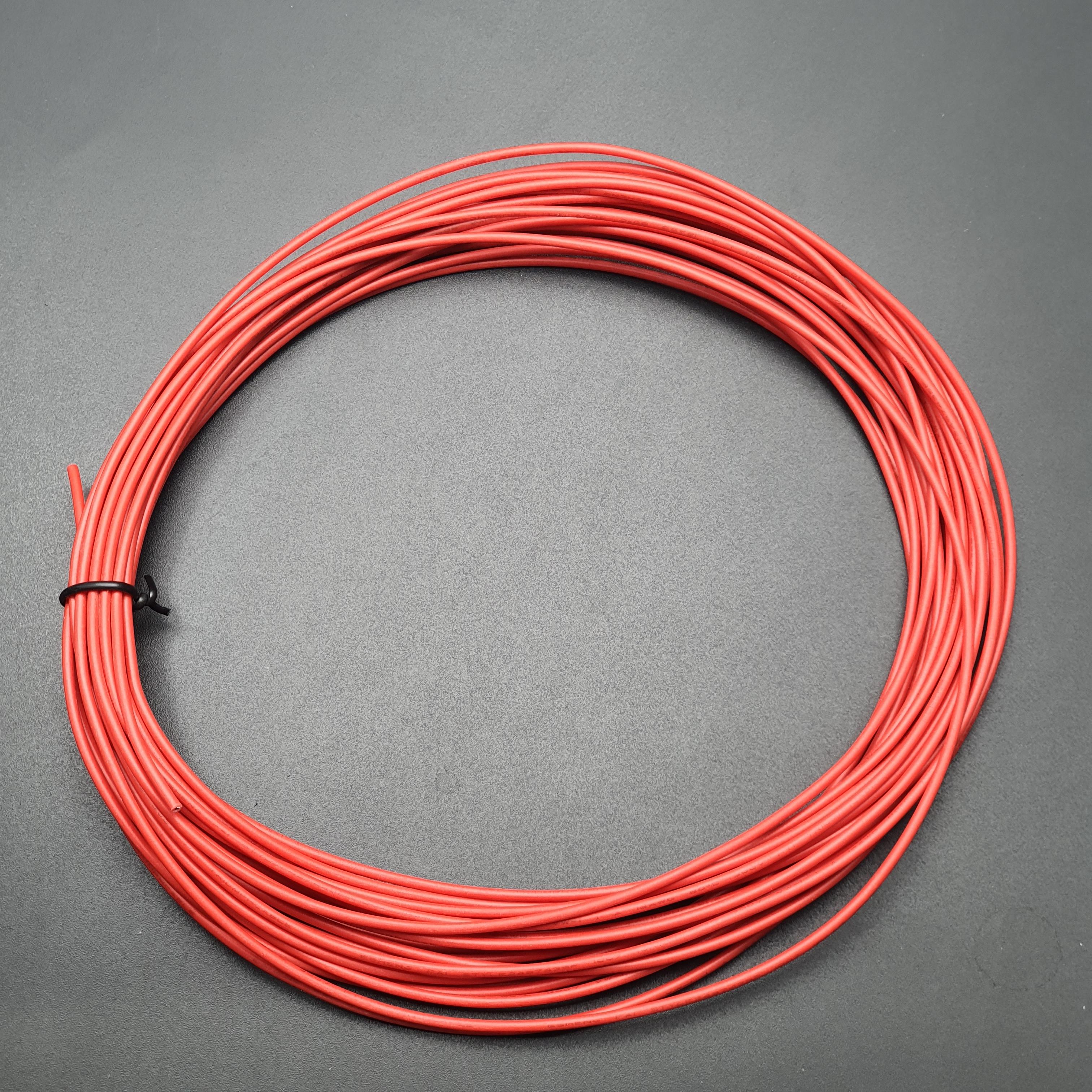 สายไฟอ่อนใส้เต็ม 18AWG UL1007 ความยาว 10 เมตร (สีแดง)