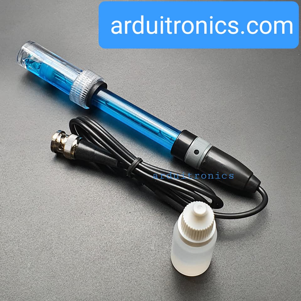 PH Electrode / PH Sensor Probe (E-201C Blue) E201C แถมโซลูชั่น