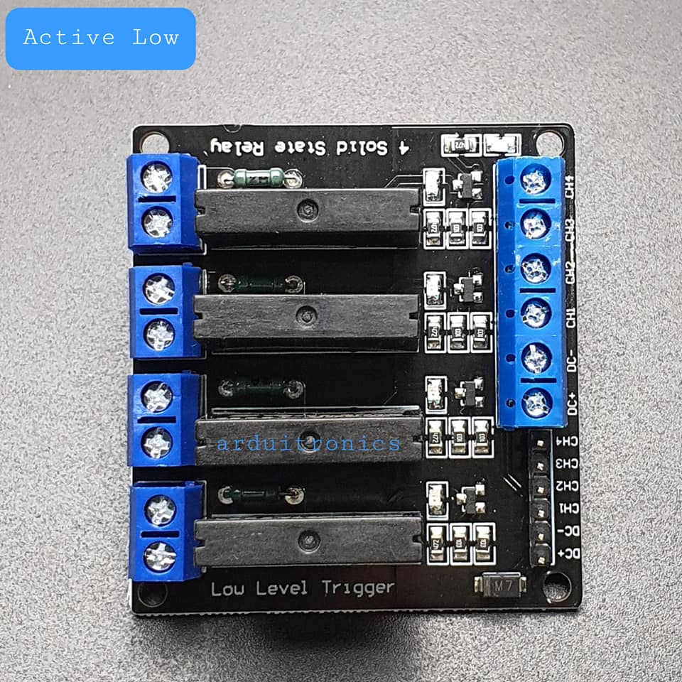 4 Channel 5V 2A Solid State Relay (SSR) Low Level Trigger