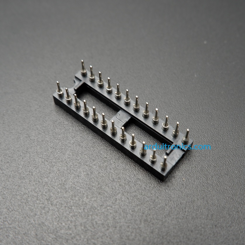 ซ็อกเก็ต Socket 24 Pin DIP-24 IC Socket Adapter แบบขากลม อย่างดี