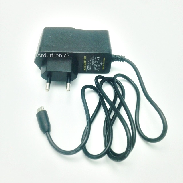 micro USB Power Supply Adapter 5V 2A (ปลั๊กหัวกลม)
