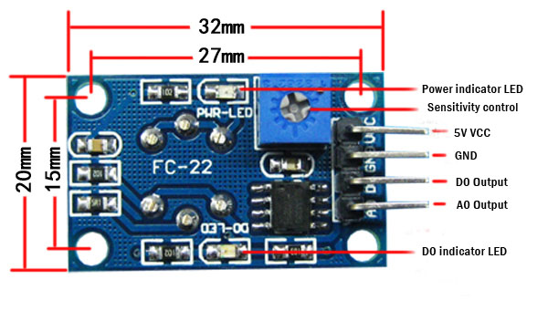 MQ-9 Gas Sensor Module (CO and Combustible Gas) MQ-09