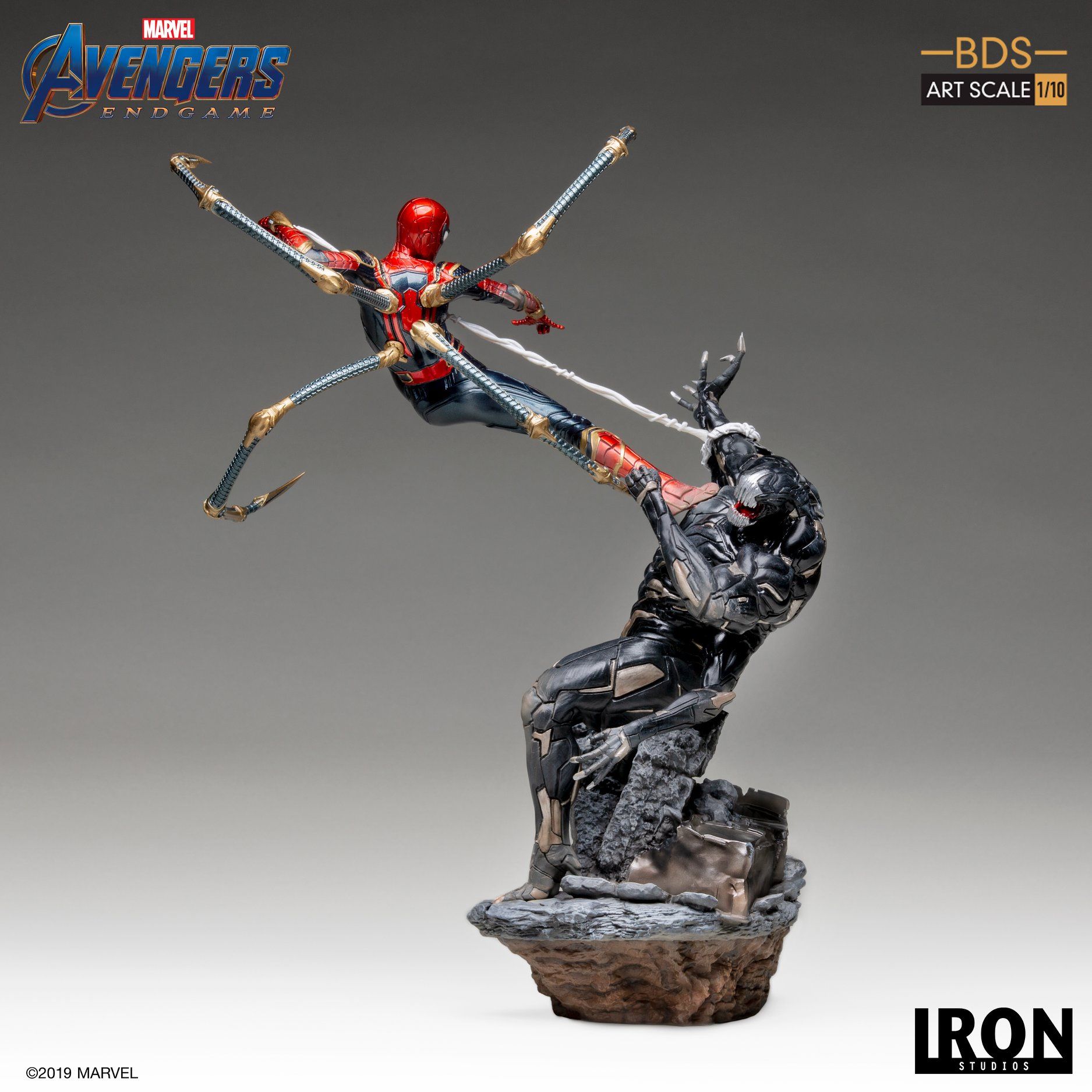 Iron Spider vs Outrider: Avengers Endgame BDS 1/10Scale