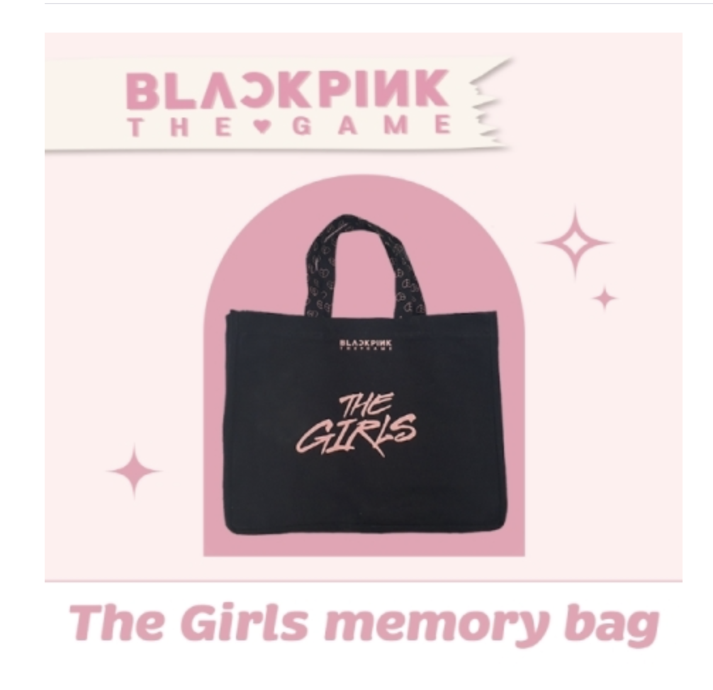 BLACKPINK -[BLACKPINK THE GAME] -THE GIRLS MEMORY BAG - ส่งเครืองบิน