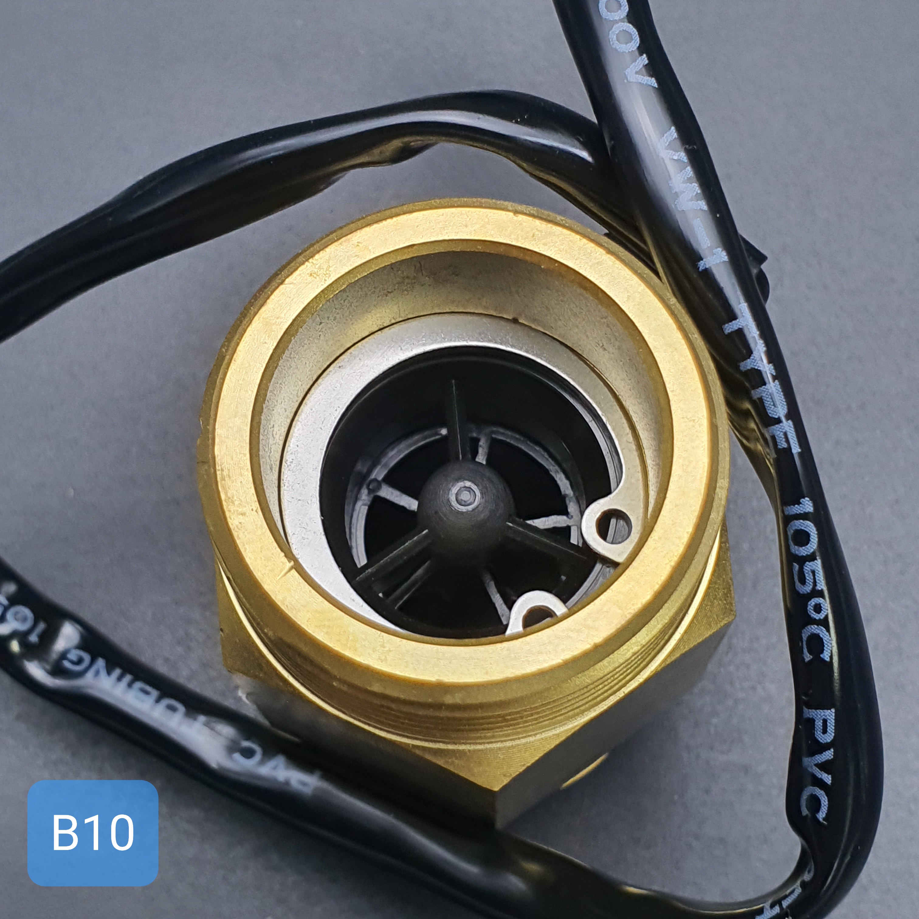 B10 เซ็นเซอร์วัดอัตราการไหลของน้ำ ทองแหลือง 1 นิ้ว 8หุน Water Flow sensor 2-50L/min Size 58 mm