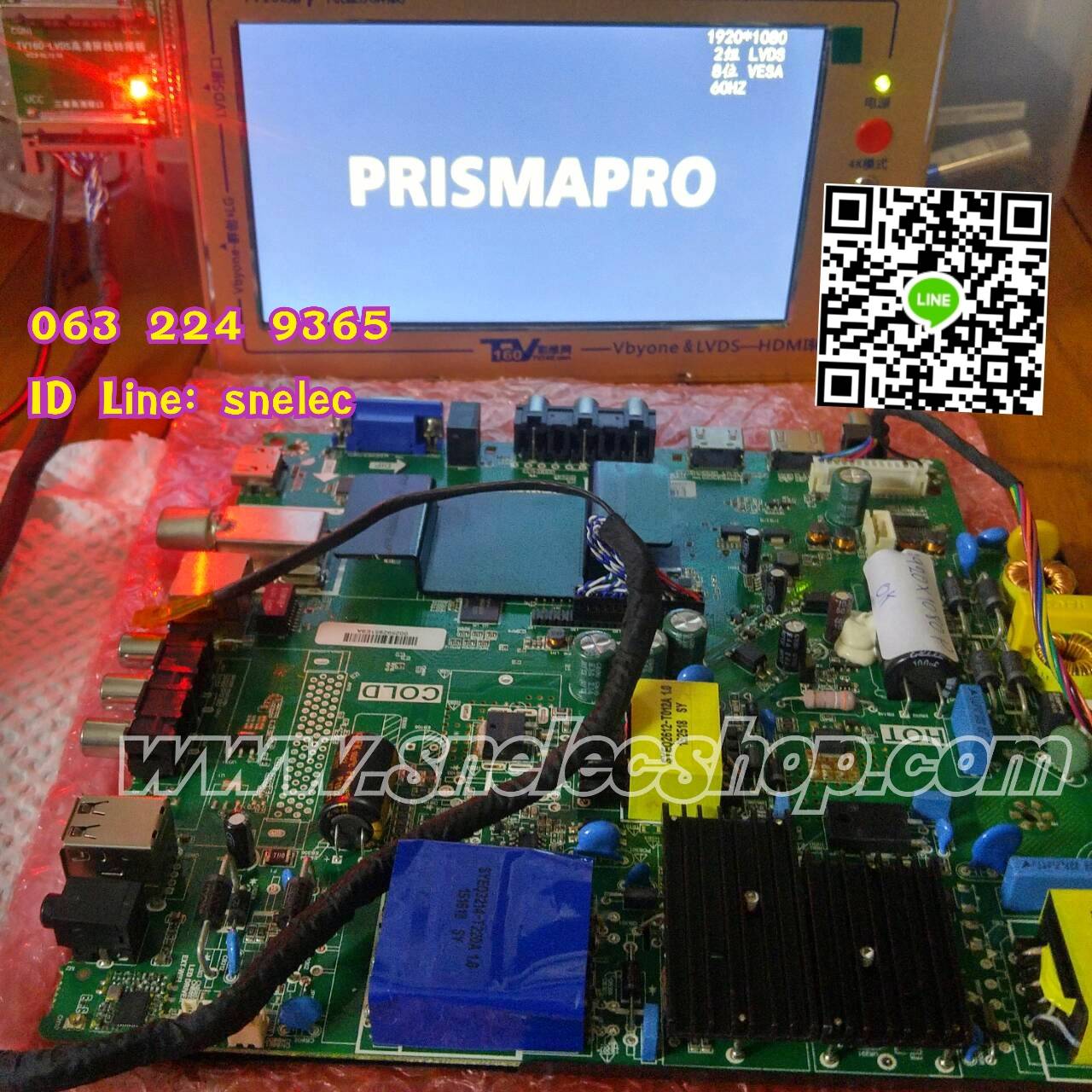 เมนบอร์ด PRISMA PRO Android พาร์ท TP.RT2984T.PC821 1920x1080 บอร์ดพร้อม รีโมท(ไม่มีคีย์กดให้)