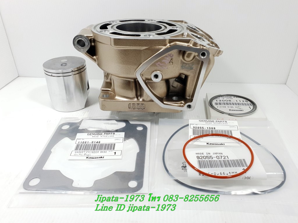 KR 150 (1855) ชุดเสื้อสูบพร้อมชุดลูกสูบแหวนครบชุด Kawasaki KR 150 SSE (1855) แท้