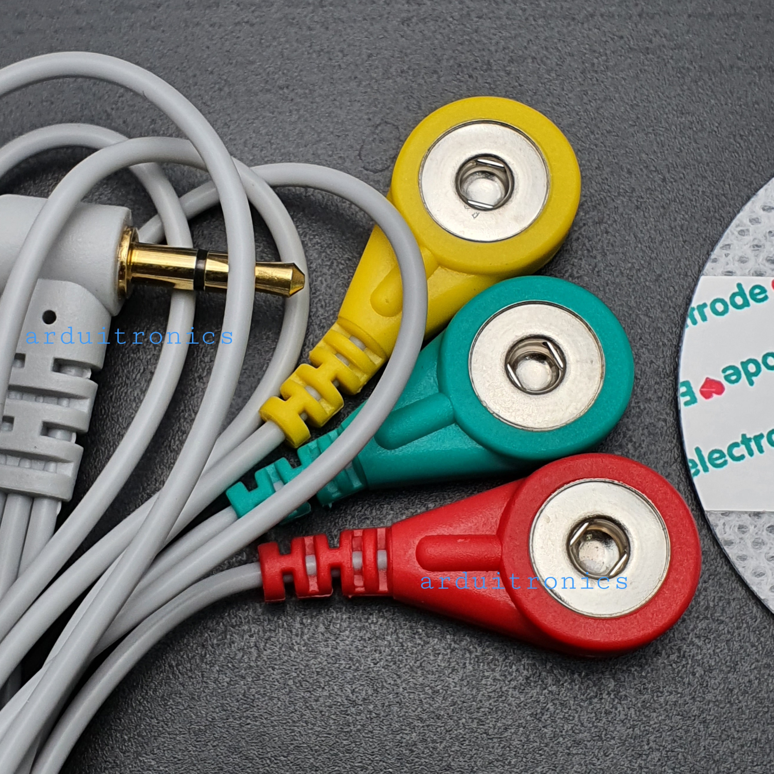 Electrocardiogram (ECG) Heart Rate Monitor Kit AD8232 - Round Electrode Pads