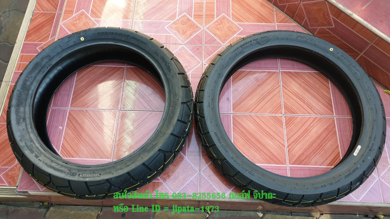 (Dunlop) ยางนอก Dunlop Trailmax D609 ติดรถ Honda CB500X ปี 2019 (ขายเป็นคู่)