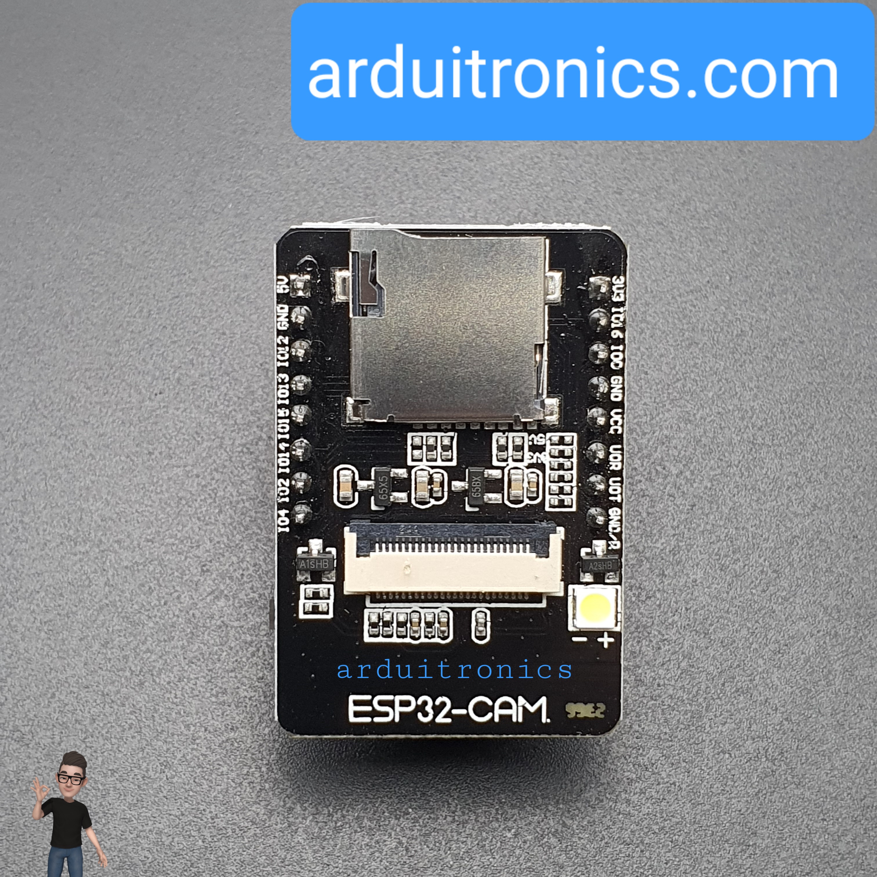 ESP32-CAM Camera Module Development Board with Expansion Board (Camera Module OV2640)