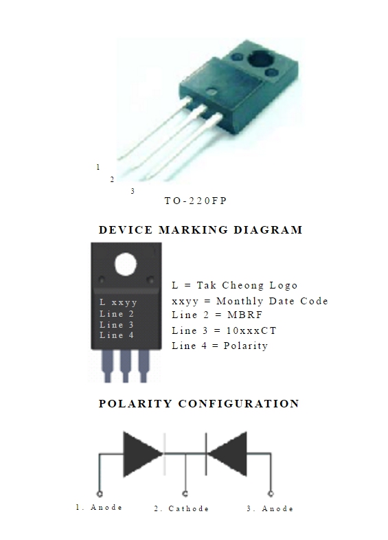MBRF10200CT 10A.200V.
