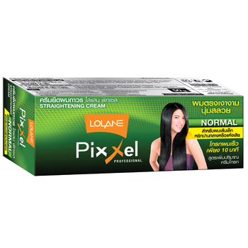 ครีมยืดผมถาวร โลแลน พิกเซล สำหรับผมเส้นเล็ก หยิกปานกลางหรือแห้งเสีย Lolane Straightening Cream 50g.