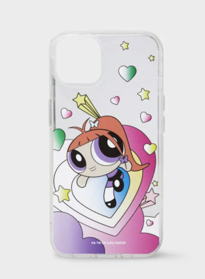 NewJeans - NewJeans x LINE FRIENDS - แบบ THE POWERPUFF GIRLS X NJ IPHONE CASE แบบ HYEIN - ระบุ iphone 13 , 13pro , 14 , 14 pro