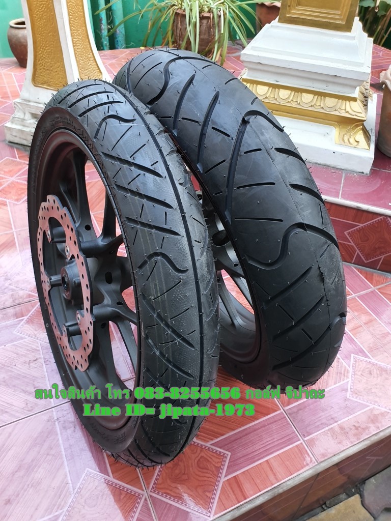(CBR 150 i) ชุดวงล้อแม็กหน้า-หลัง พร้อมยาง Hond CBR 150 i ปี 2019 แท้ (สินค้าตำหนิ)