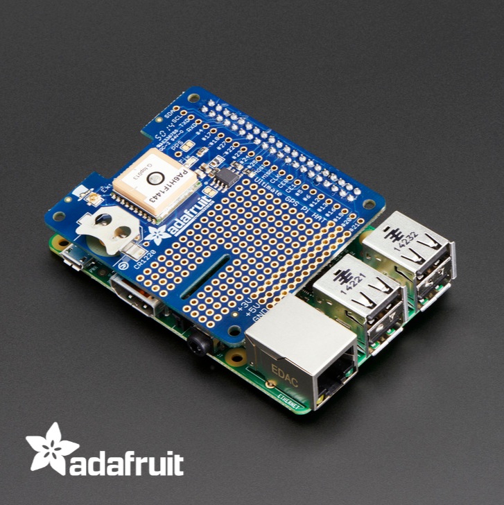 Adafruit Ultimate GPS HAT for Raspberry Pi A+/B+/Pi 2/3/4 - Mini Kit