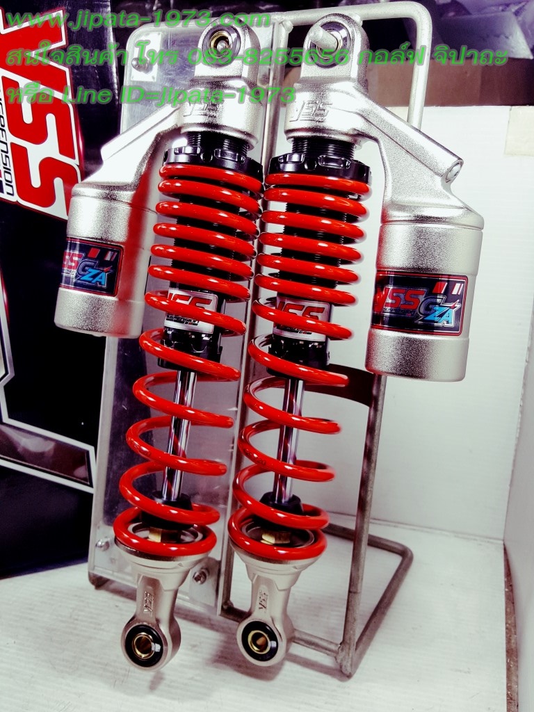 (Wave 125 i) โช้คอัพหลังคู่ YSS รุ่น G-ZA สำหรับ Honda Wave 125 i และ Wave 125 S สี ดำ-แดง